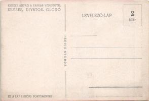 Kistext az 1938-as Budapest Nemzetközi Vásáron. Kispesti Textilgyár Art Deco reklámlapja. Foto Pécsi...