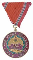 1965. "A Haza Fegyveres Szolgálatáért - 350 repült óra után" zománcozott bronz kitüntetés mellszalagon, tokban T:AU,XF NMK 638