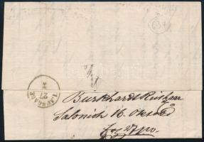1873 15sld levélen / on cover "SALONICA" - Stollberg / Sachsen