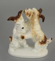 Grafenthal kutyapár, jelzett, hibátlan, m: 10,5 cm