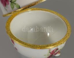 2 darab vintage ékszertartó, jelzés nélkül, hibátlan, m: 12 cm alatt