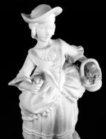 3 darab biszkvit porcelán figura, közte Schaubach kunst, egyik sérült, m: 18 cm alatt