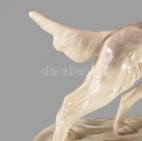 Hertwig-Katzhütte vadászkutya pár, jelzett, hibátlan, 33x19 cm