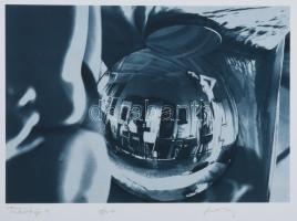 Borbély Ferenc Gusztáv (1948-), 2 db mű: Tükörkép 3 és 4 (erotikus grafika). Ofszet, papír, mindkettő jelzett. 14×20 (x2) cm