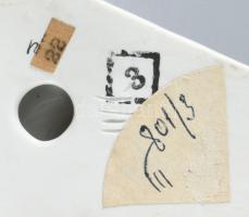 9 darab magyar porcelán figura, közte Zsolnay madár, Drasche hal, Hollóházi sirályok, stb