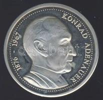 Németország DN "Konrad Adenauer" fém emlékérem T:PP