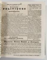 1836 Allgemeine Zeitung c. német nyelvű hírlap 92-186 számai egybe kötve. mind újság szignettával jó...