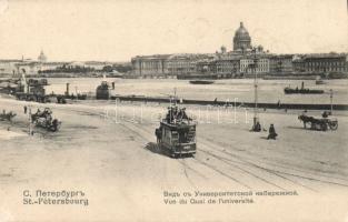 Saint Petersburg quay and the University
