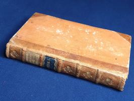 Catullus, Caius Valerius:  Carmina. Varietate lectionis et perpetua adnotatione illustrata a Frid. Gui. Doering. Accedit index uberrimus. Tomus prior. [Lipcse] Lipsiae, 1788. Apud Christ. Gottl. Hilscher. [6] + LVI + 342 + [2] p. A Friedrich Wilhelm Döring (1757-1837) német klasszika-filológus által szerkesztett, rendkívül gazdagon jegyzetelt, latin nyelvű Catullus-kiadás két kötetben, 1788-1792 között jelentette meg a késő köztársaság kori latin poéta, Catullus költői életművét. Kötetünkben a catullusi életmű első fele, a szövegek előtt Catullus kiadástörténete a legkorábbi nyomtatott kiadásoktól a jelenkorig (1472-1787). A címlapon rézmetszetű vignetta, verzóján régi gyűjteményi bélyegzés. Néhány oldalon enyhe foxing. VD18: 11134690-001. Poss.: Carl Alexander Bibliothek, Eisenach. Díszesen aranyozott gerincű korabeli félbőr kötésben, az aranyozott címfeliratok a gerincen fehér és fekete címkén, vörös festésű lapszélekkel. Jó példány.
