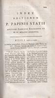 Statius, Publius Papinius: Opera. Ad optimas editiones collata. Praemittitur notitia literaria Studi...