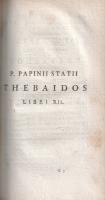 Statius, Publius Papinius: Opera. Ad optimas editiones collata. Praemittitur notitia literaria Studi...