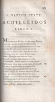 Statius, Publius Papinius: Opera. Ad optimas editiones collata. Praemittitur notitia literaria Studi...