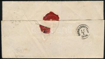 ~1863 5kr levélen / on cover "TÖVIS" - "HERMANNSTADT / Abends"