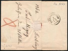 1862 10kr levélen / on cover "ZALATHNA" - "HERMANNSTADT / Abends"