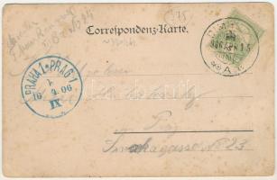 1906 Dimvár, Dimburg, Suchohrad; Fő tér, halász hálóval, Zubek vendéglője / Gasthaus / main square, ...