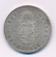 1888KB 1Ft Ag "Ferenc József / Középcímer" Körmöcbánya T:AU,XF pici ph. Hungary 1888KB 1 Forint Ag "Franz Joseph I" Kremnica C:AU,XF tiny edge error Adamo M15, Krause KM#469