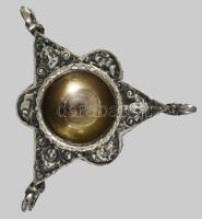 cca 1900 Historizáló fűszerkínáló, maszkos és állatalakos díszítésekkel, oldalán rokályos elemekkel,...