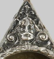 cca 1900 Historizáló fűszerkínáló, maszkos és állatalakos díszítésekkel, oldalán rokályos elemekkel,...