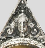 cca 1900 Historizáló fűszerkínáló, maszkos és állatalakos díszítésekkel, oldalán rokályos elemekkel,...