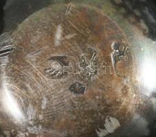 cca 1900 Historizáló fűszerkínáló, maszkos és állatalakos díszítésekkel, oldalán rokályos elemekkel,...