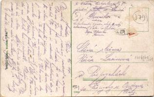 1921 Léva, Levice; Kazinczy utca, Osztrák-Magyar Bank, Barsmegyei népbank, Fonciere Pesti Biztosító,...