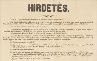 1874 Pola, A cs. és k. haditengerészet hajóstanoncoknak felvételt hirdet, a polai Cs. és K. kikötői ...
