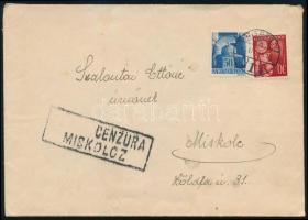 1945. márc. 15. Cenzúrázott levél / Censored cover "KISPEST" - Miskolc