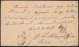 1893 2kr díjjegyes levelezőlap / PS-card "GÖMÖR-PANYIT" - Kassa