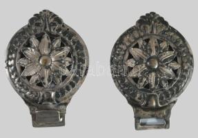 1779 Rokokó ezüst (Ag) övcsat. jelzett, 13 latos, mesterjegy, 90g /// 1779 Rococo silver (Ag) belt b...