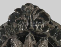 1779 Rokokó ezüst (Ag) övcsat. jelzett, 13 latos, mesterjegy, 90g /// 1779 Rococo silver (Ag) belt b...