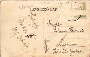 1907 Koháryháza, Pohorella, Pohorelá; Coburg herceg római katolikus temploma és kastélya a Pohorella...