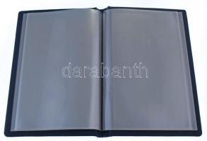 Kis alakú "Leuchtturm" műbőr berakóalbum, összesen 20 férőhellyel, főleg bankjegyek számára, újszerű állapotban