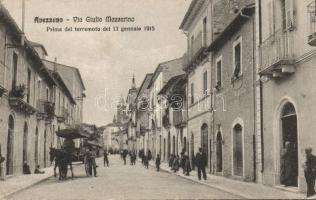 Avezzano Giulio Mazzarino street before the 1915 earthquake