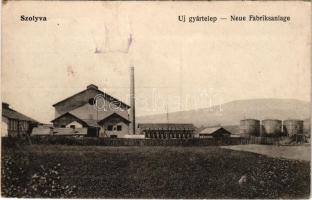 1919 Szolyva, Svalava, Svaljava, Szvaljava, Svaliava; Új gyártelep / Neue Fabriksanlage / new factor...