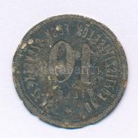 1920 k. 10f "BP. Köztisztviselők Fogy. Szövetkezete" Fe lemez szükségpénz T:VF, patina