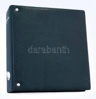 "NUMIS Leuchtturm" zöld műbőr négygyűrűs berakó album, összesen 7db, újszerű és használt b...