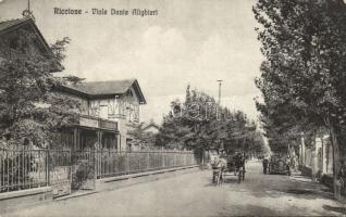 Riccione Dante Alighieri street with Villa Rosa (EK)