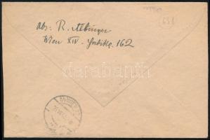 1945 Ajánlott helyi levél / Registered local cover "WIEN"