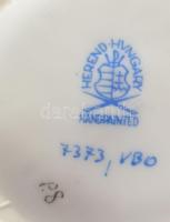 Herendi VBO mintás kosár kínáló, jelzett, hibátlan, d: 9,5 cm