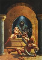 1987 Taco Fantasy Posterbook, 6 db részben erotikus fantasy poszter Boris Vallejo, Frank Frazetta és...