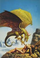 1987 Taco Fantasy Posterbook, 6 db részben erotikus fantasy poszter Boris Vallejo, Frank Frazetta és...