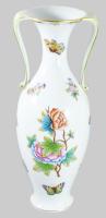Herendi Viktória mintás kétfüles váza. Jelzett, hibátlan, m: 33 cm /// Herend Victoria pattern two-h...