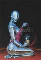 1988 Sexy robots, Taco Posterbook, 5 db erotikus sci-fi poszter Hajime Sorayama műveivel, papír, jel...