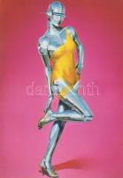 1988 Sexy robots, Taco Posterbook, 5 db erotikus sci-fi poszter Hajime Sorayama műveivel, papír, jel...