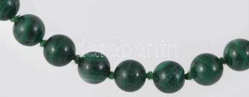 Malachit nyaklánc, 43 cm