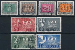 1945 Béke sor 8 klf értéke Mi 447-449, 451-455