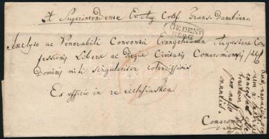 1828 Hivatalos levél / Official cover "OEDEN:BURG"