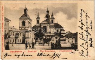 1902 Ivano-Frankivsk, Stanislawów, Stanislau; Plac Franciszka. D. Schreier / Franzens-Platz / square...
