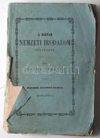 Toldy Ferenc: A magyar nemzeti irodalom története I-II. kötet. Pest, 1852, Emich és Eisenfels. Kiadói papírkötés, viseltes állapotban.