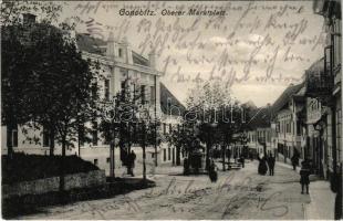 Slovenske Konjice, Gonobitz; Oberer Marktplatz / market square, street view. Verlag Hugo Detitschegg